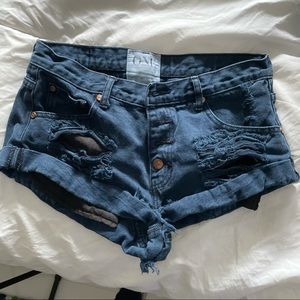 One Teaspoon Navy shorts